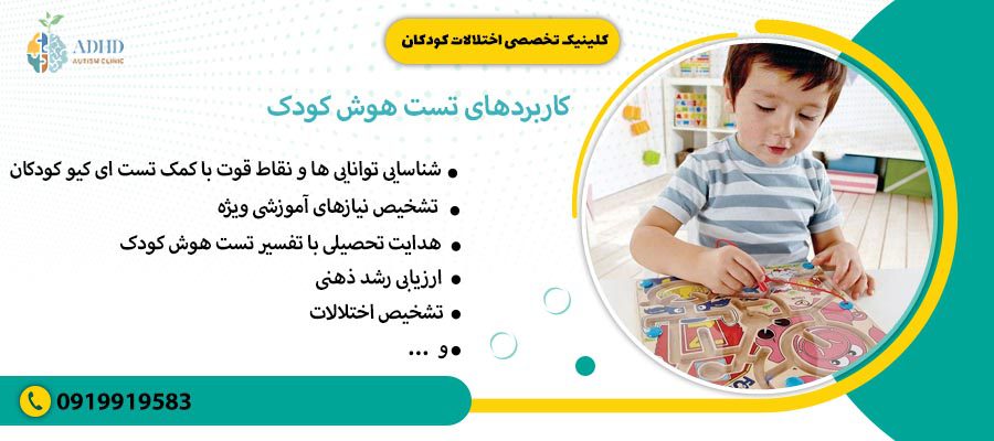 کاربردهای تست هوش کودک